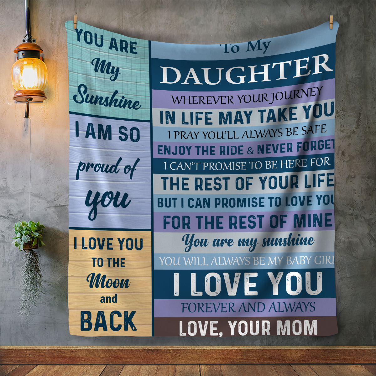 Daughter, You are my Sunshine Blanket - Kim’s Signature Beauty & Accessories    