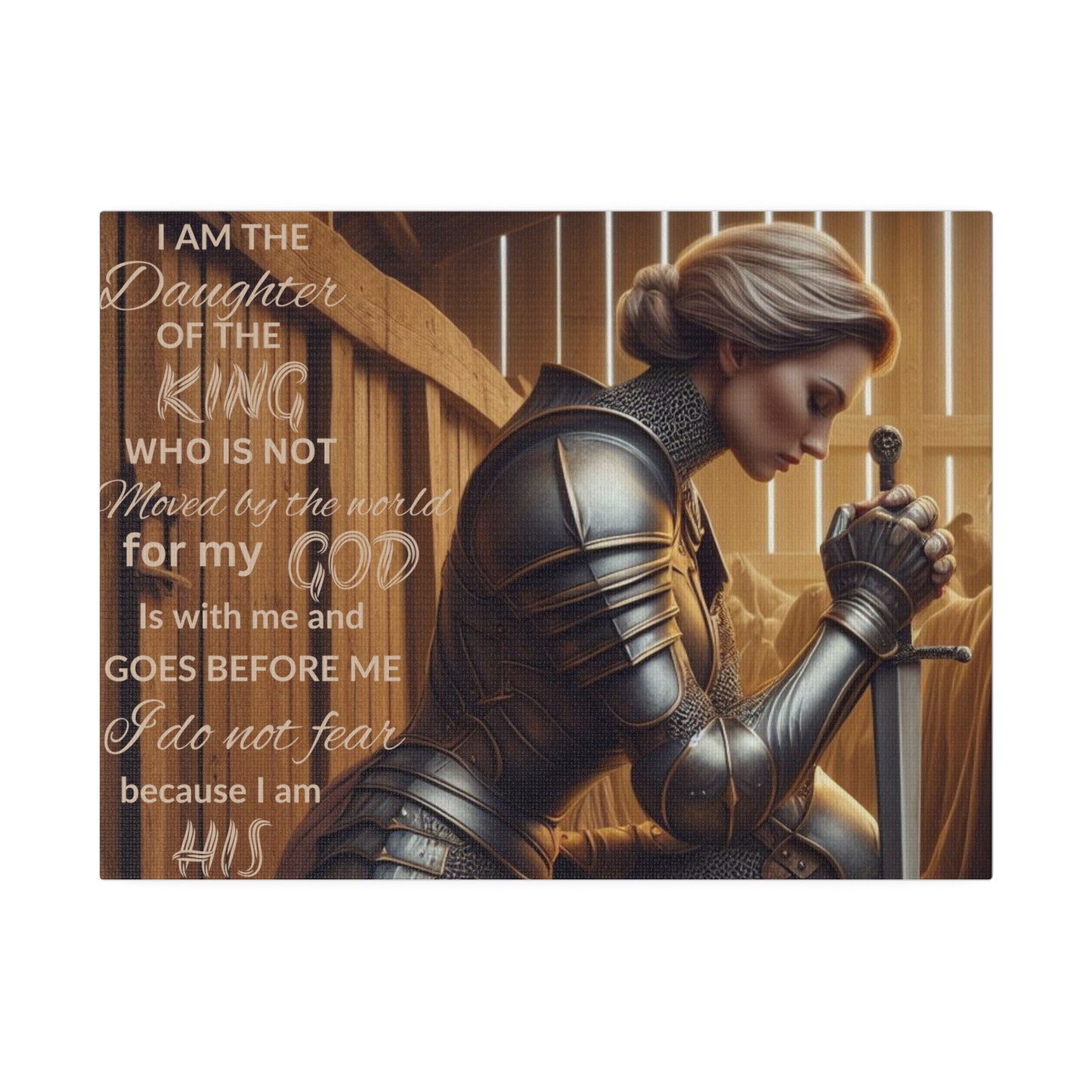 Daughter of the King Wall Canvas - Kim’s Signature Beauty & Accessories    