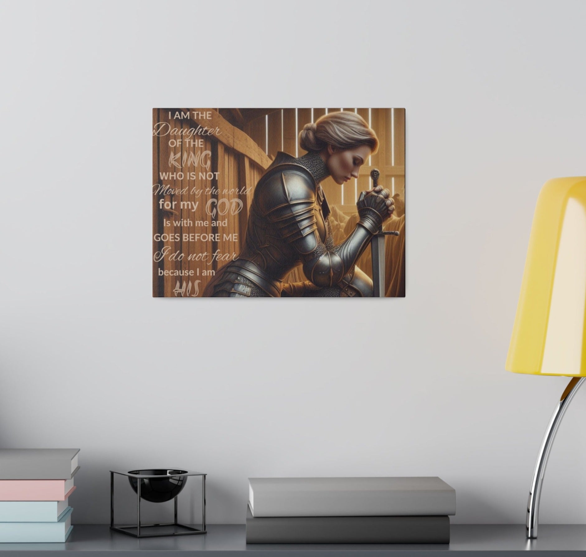 Daughter of the King Wall Canvas - Kim’s Signature Beauty & Accessories    