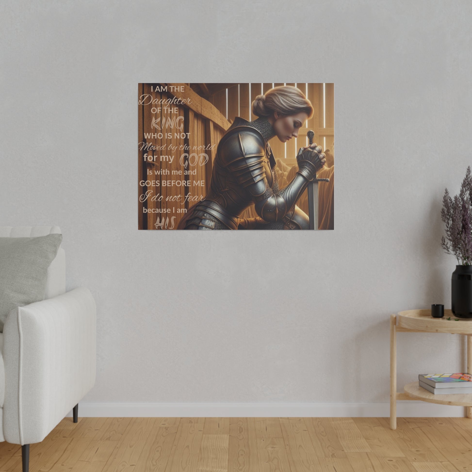 Daughter of the King Wall Canvas - Kim’s Signature Beauty & Accessories    