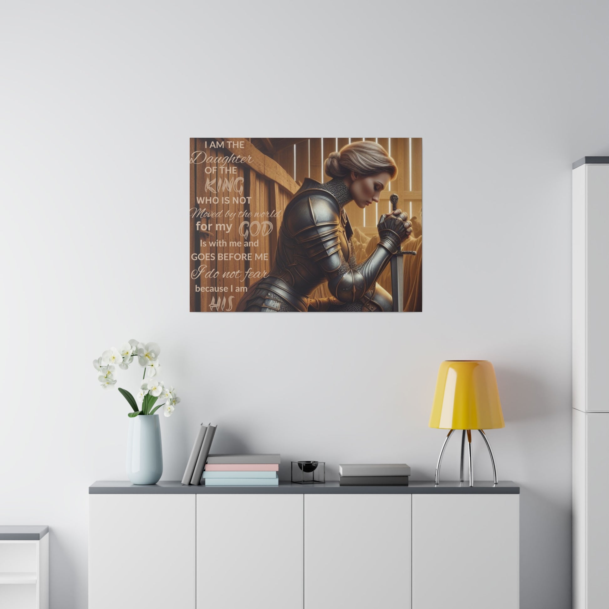 Daughter of the King Wall Canvas - Kim’s Signature Beauty & Accessories    