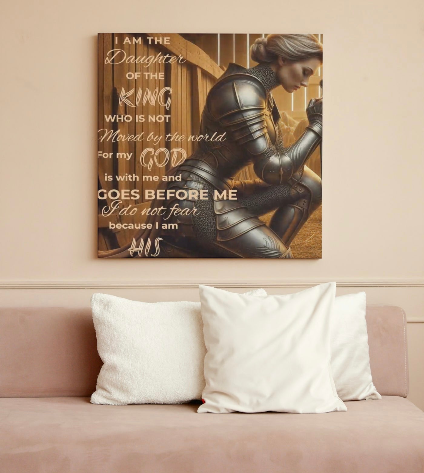 Daughter of the King Wall Canvas - Kim’s Signature Beauty & Accessories    