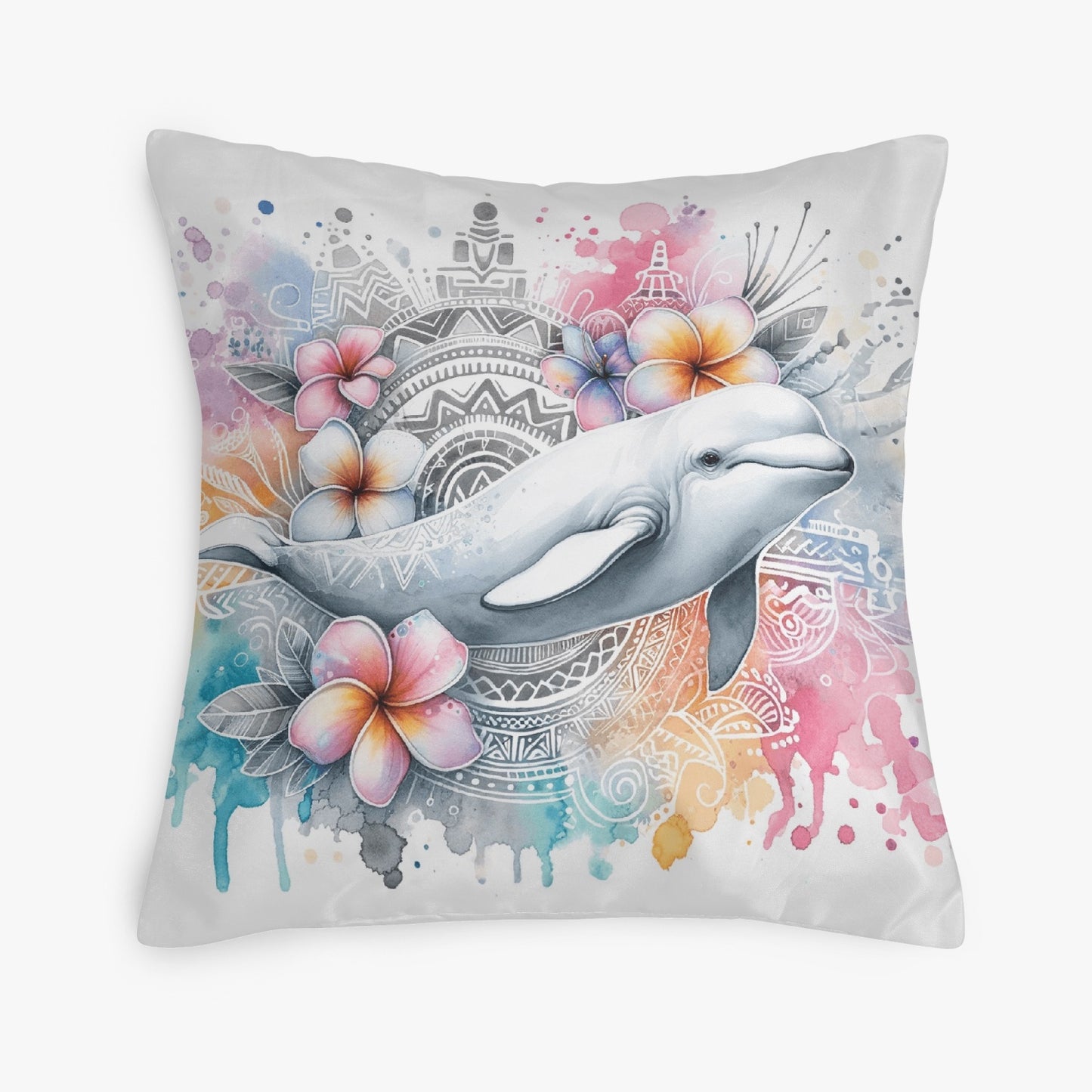 Dazzling Dolphin Undersea 18" Pillow Cover - Kim’s Signature Beauty & Accessories    