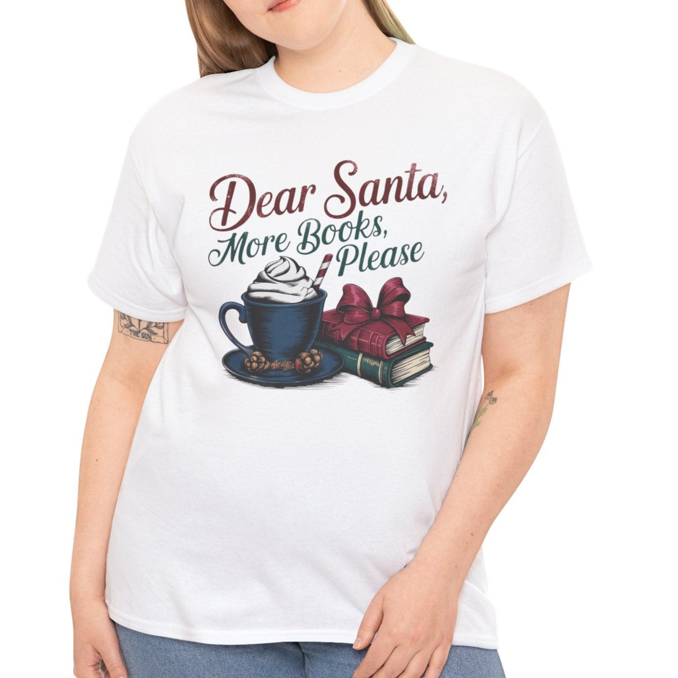 Dear Santa, More Books Please Tee - Kim’s Signature Beauty & Accessories    