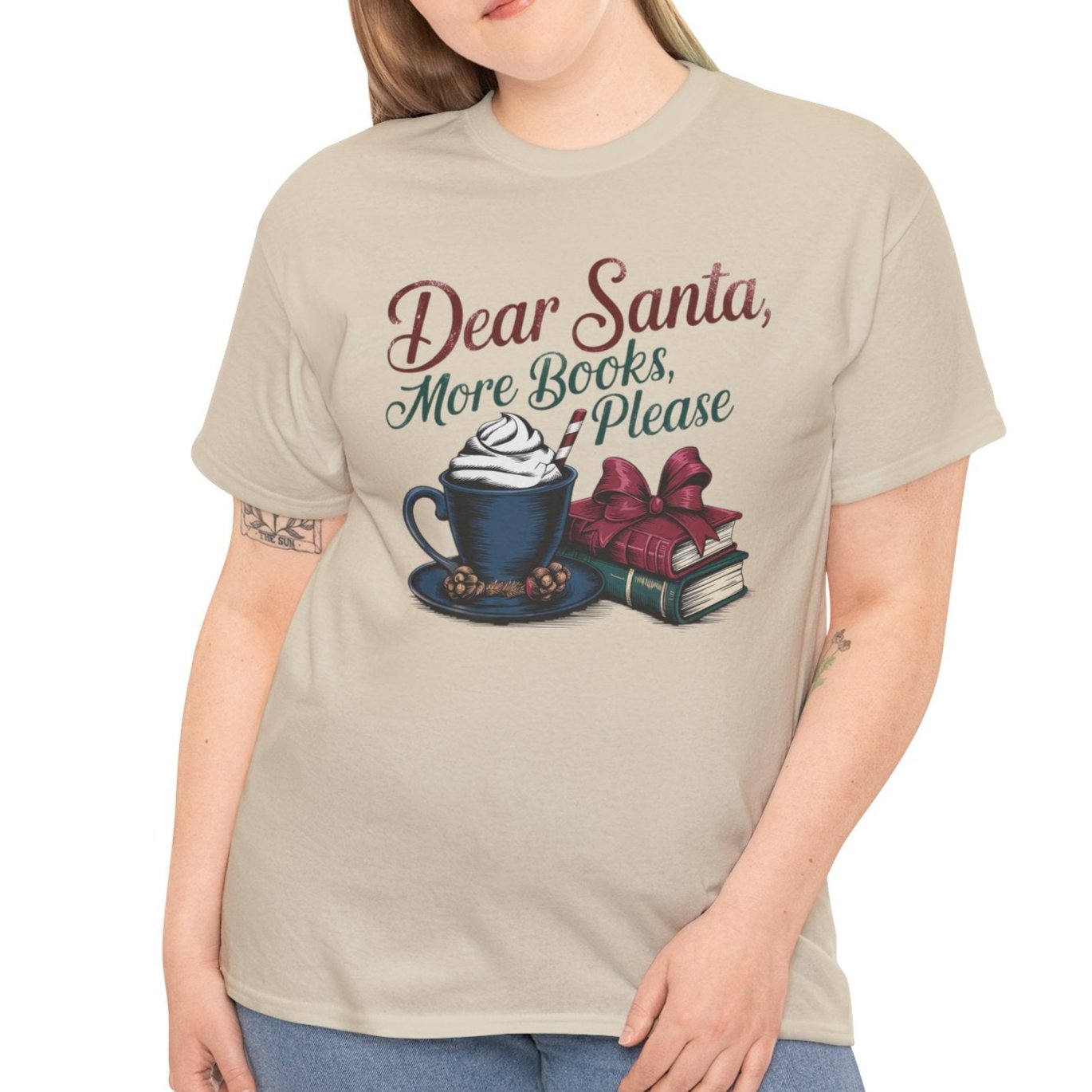 Dear Santa, More Books Please Tee - Kim’s Signature Beauty & Accessories    