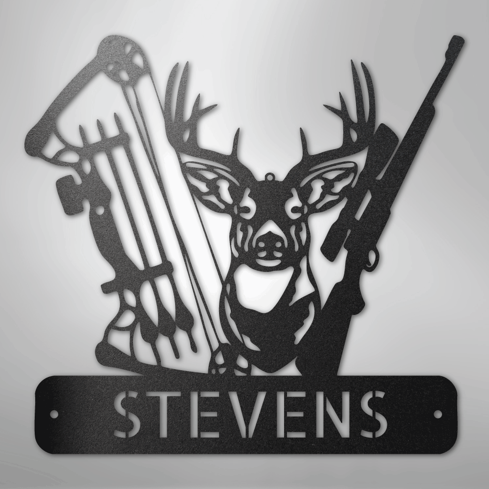 Deer Hunter Monogram - Steel Sign - Kim’s Signature Beauty & Accessories