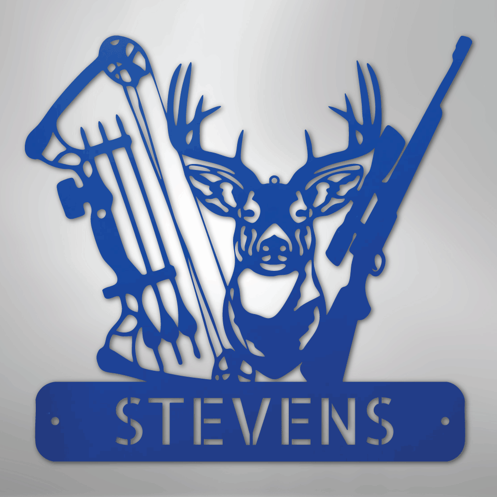Deer Hunter Monogram - Steel Sign - Kim’s Signature Beauty & Accessories