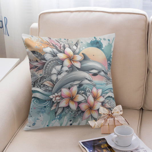 Delightful Dolphins Undersea Pillow Cover - Kim’s Signature Beauty & Accessories    