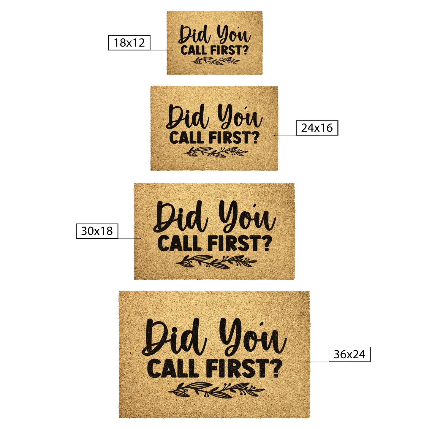Did you call First? Door Mat - Kim’s Signature Beauty & Accessories    