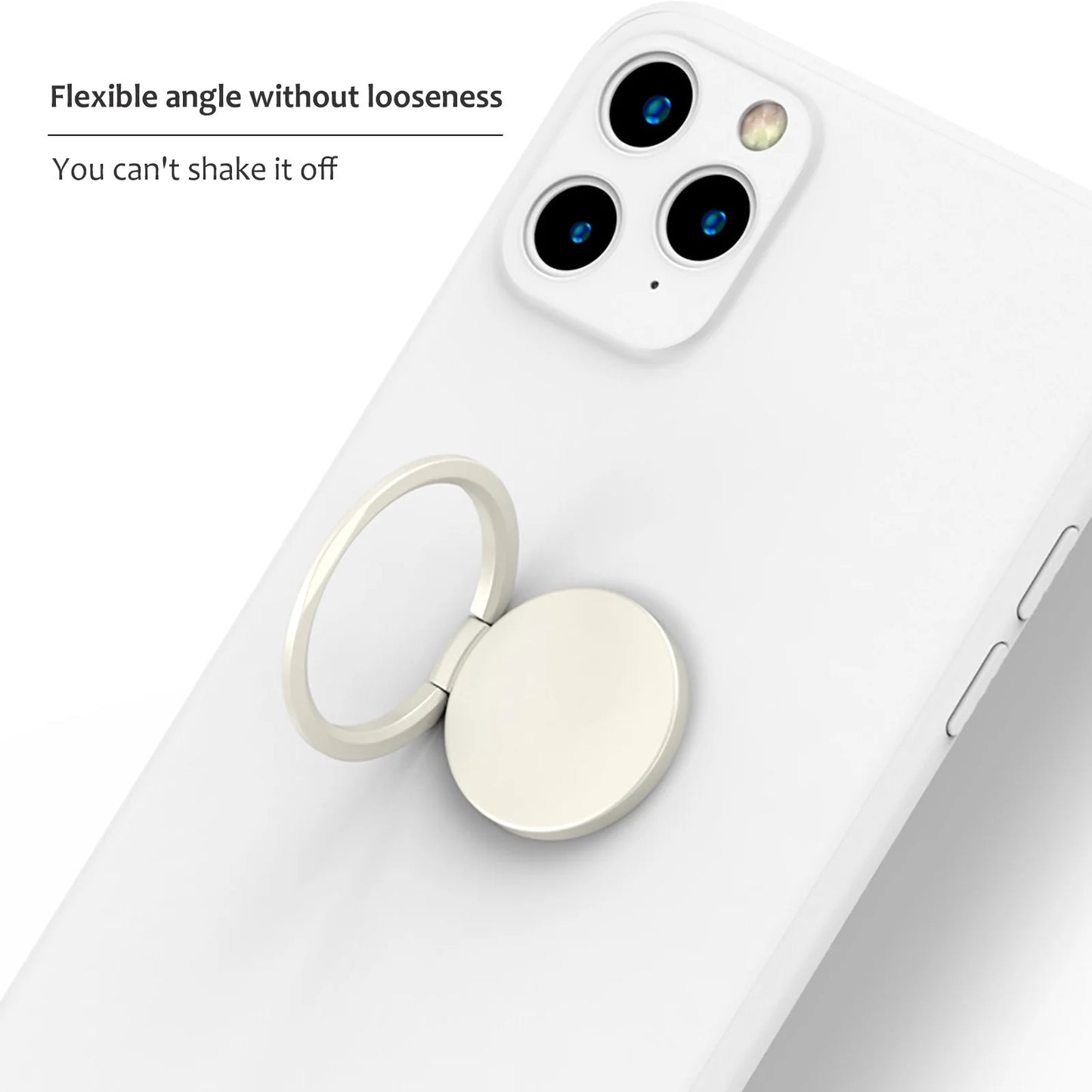 Dimeho 2PCS Cell Phone Ring Holder Stand – 360° Rotation Kickstand (White) - Kim’s Signature Beauty & Accessories    