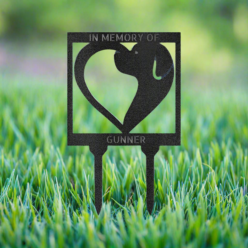 Dog Love Stake - Steel Sign - Kim’s Signature Beauty & Accessories    