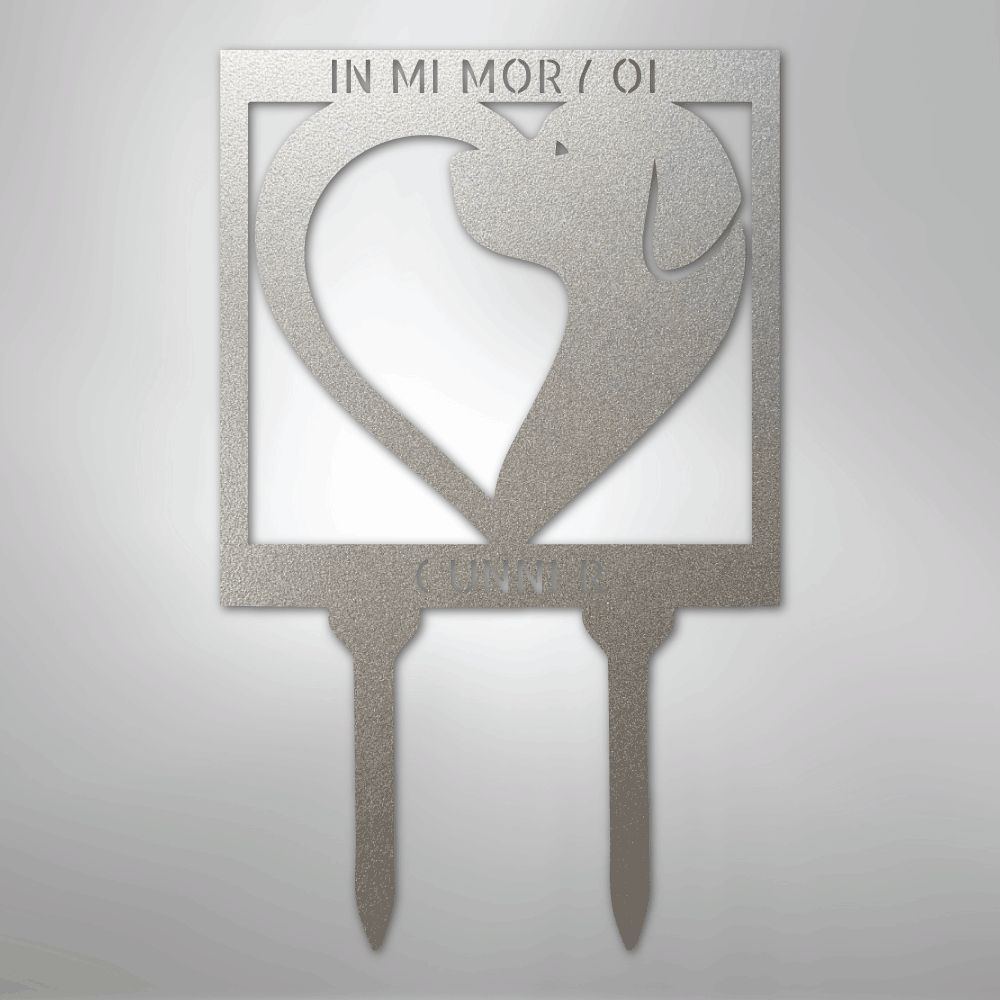 Dog Love Stake - Steel Sign - Kim’s Signature Beauty & Accessories