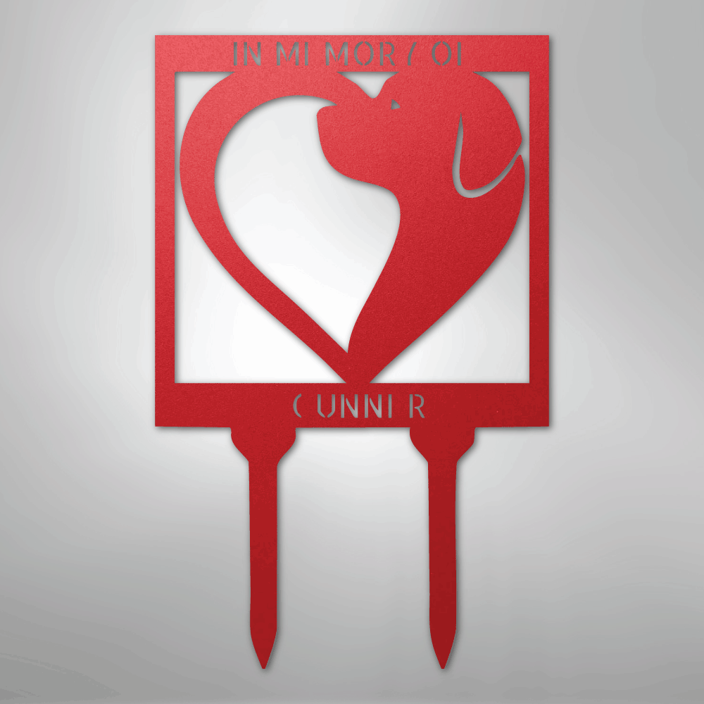 Dog Love Stake - Steel Sign - Kim’s Signature Beauty & Accessories