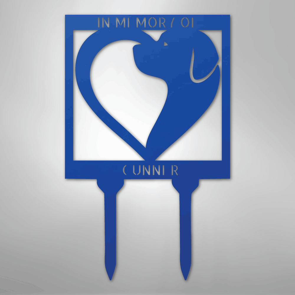 Dog Love Stake - Steel Sign - Kim’s Signature Beauty & Accessories