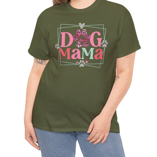 Dog Mama Leopard Print Paw T-Shirt - Kim’s Signature Beauty & Accessories    