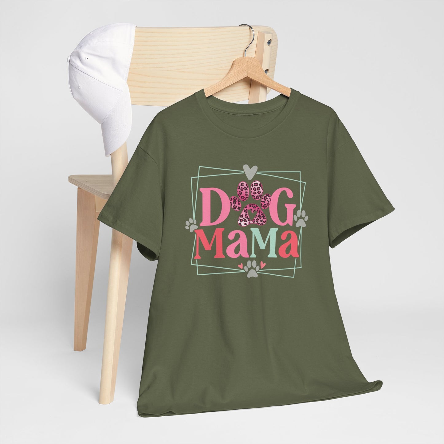 Dog Mama Leopard Print Paw T-Shirt - Kim’s Signature Beauty & Accessories    