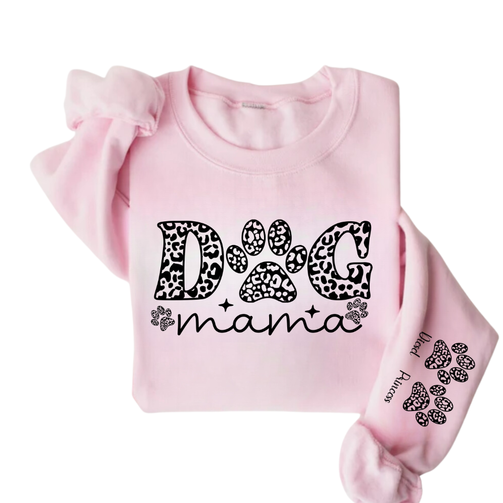 Dog Mama (Personalized Paws) Sweatshirt - Kim’s Signature Beauty & Accessories    