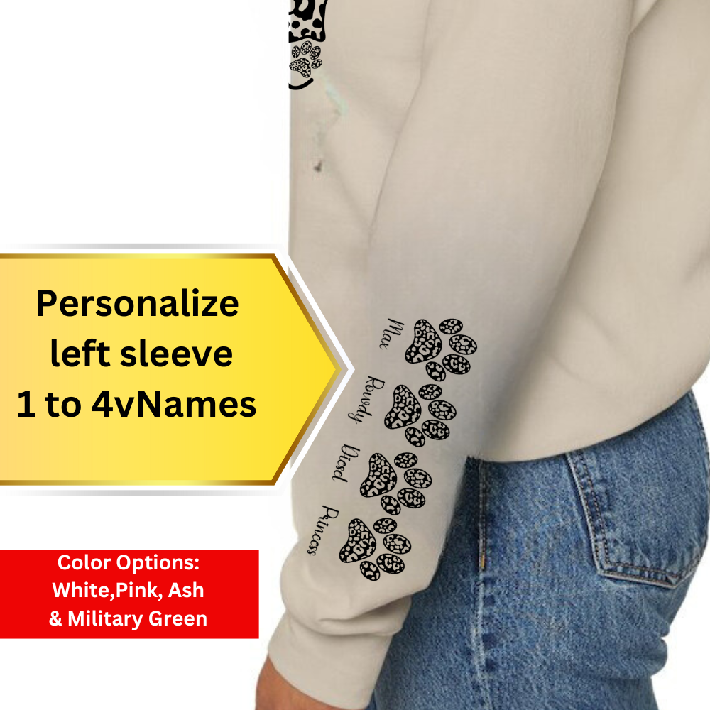 Dog Mama (Personalized Paws) Sweatshirt - Kim’s Signature Beauty & Accessories    