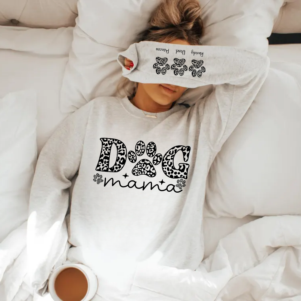 Dog Mama (Personalized Paws) Sweatshirt - Kim’s Signature Beauty & Accessories    