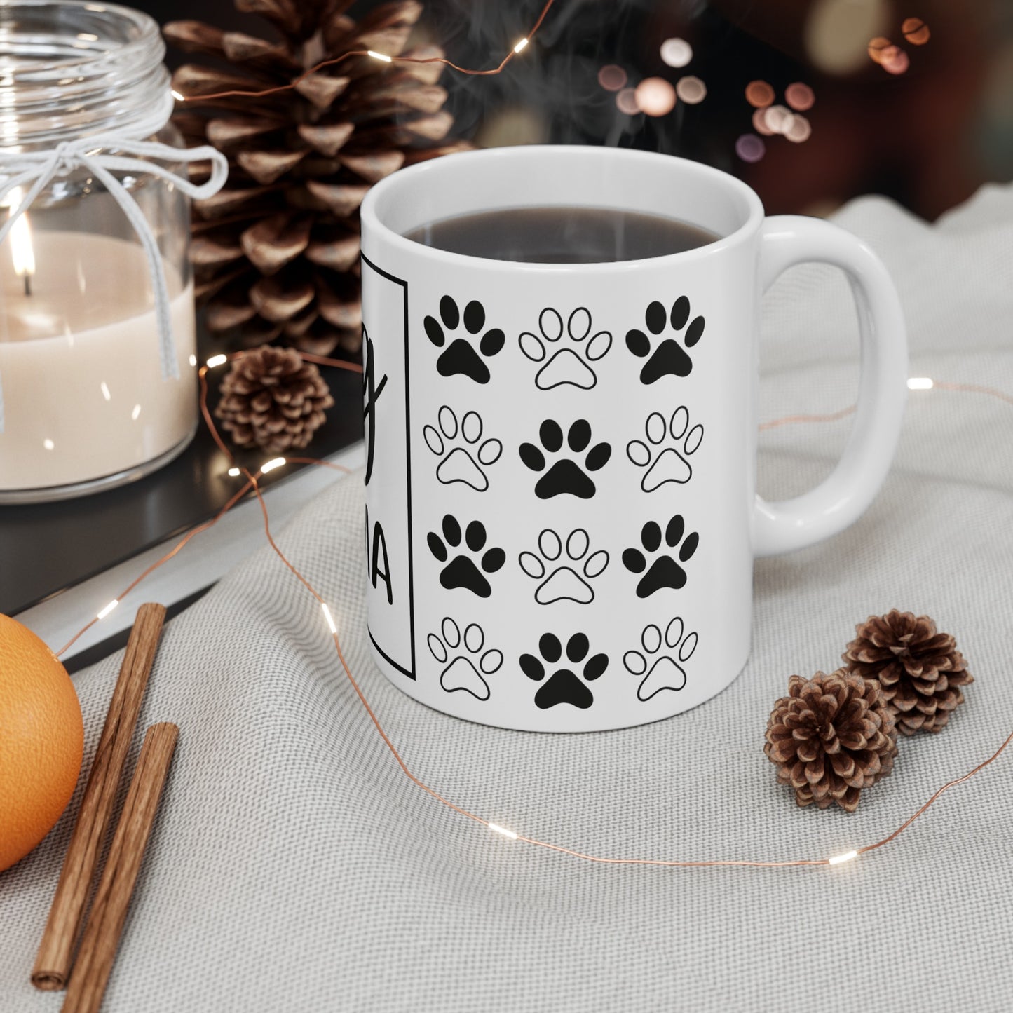 Dog Mama Puppy Paw 11oz Mug - Kim’s Signature Beauty & Accessories    