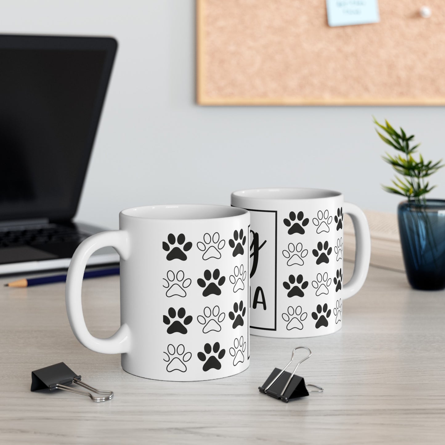 Dog Mama Puppy Paw 11oz Mug - Kim’s Signature Beauty & Accessories    