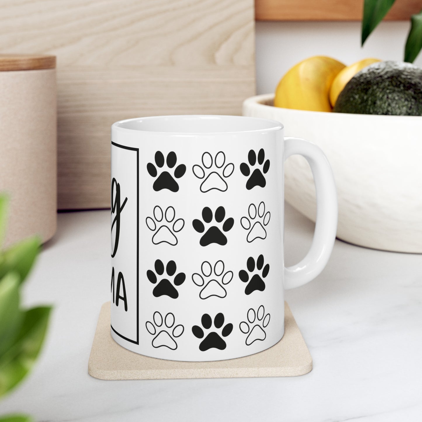 Dog Mama Puppy Paw 11oz Mug - Kim’s Signature Beauty & Accessories    