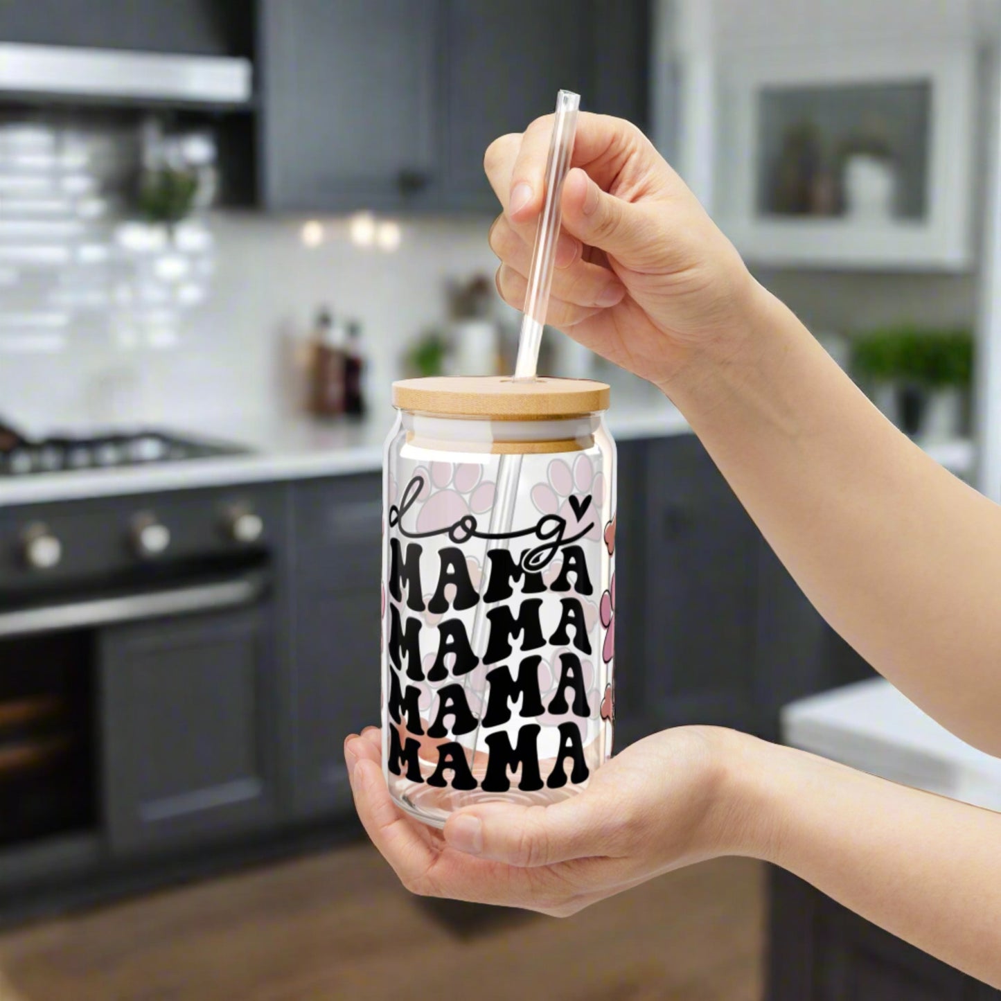 Dog Mama Sipper Glass - Kim’s Signature Beauty & Accessories    