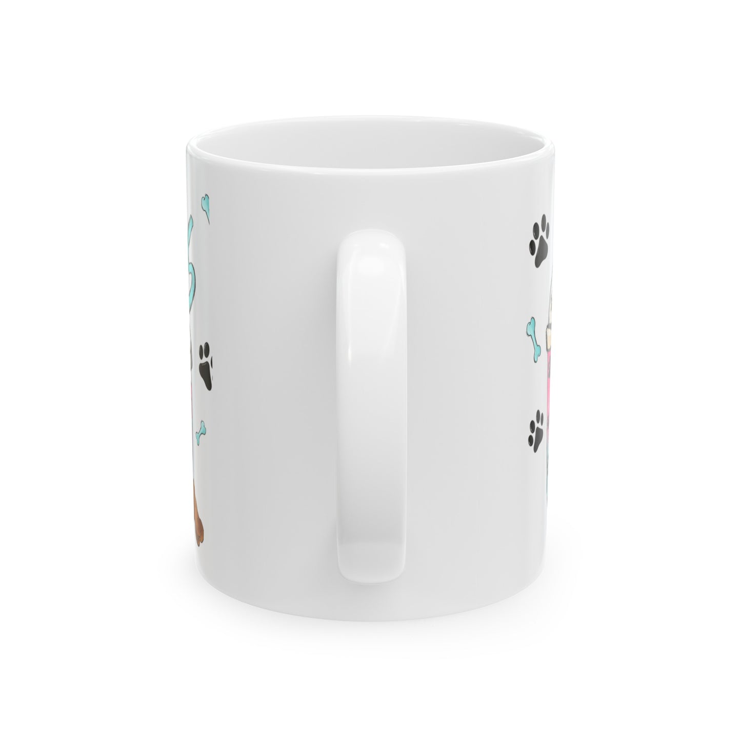 Dog Mom Colorful Coffee's 11oz Mug - Kim’s Signature Beauty & Accessories    