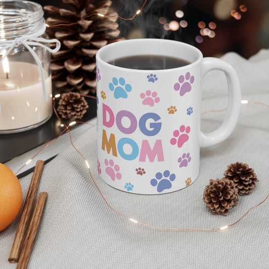 Dog Mom Colorful Prints 11oz Mug - Kim’s Signature Beauty & Accessories    