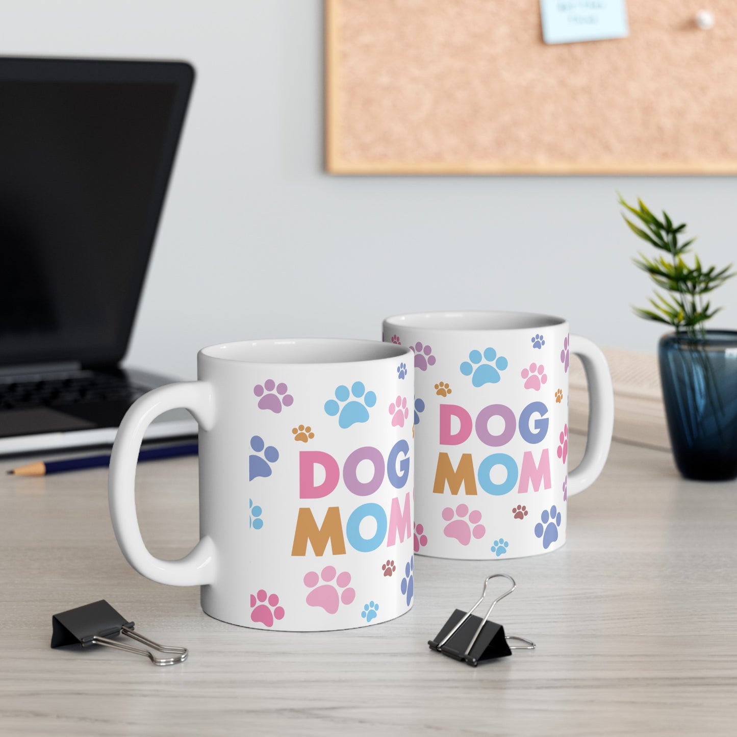 Dog Mom Colorful Prints 11oz Mug - Kim’s Signature Beauty & Accessories    