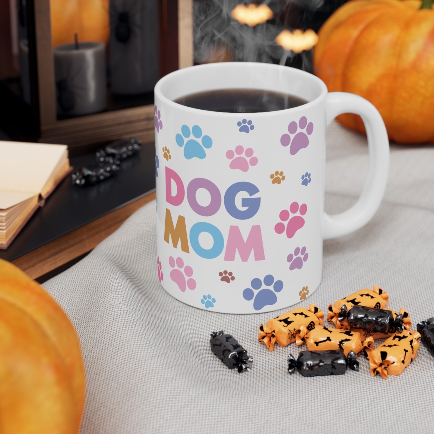 Dog Mom Colorful Prints 11oz Mug - Kim’s Signature Beauty & Accessories    