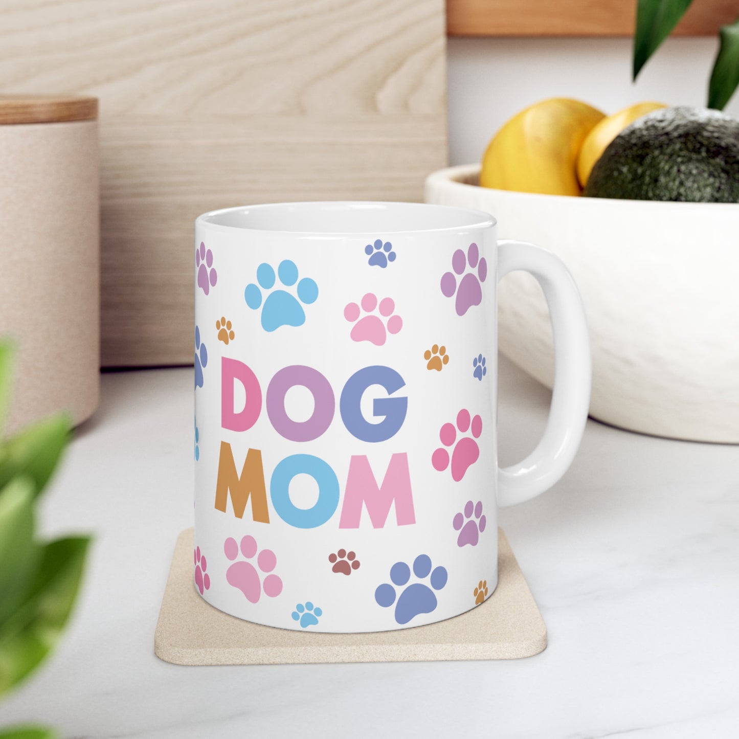Dog Mom Colorful Prints 11oz Mug - Kim’s Signature Beauty & Accessories    