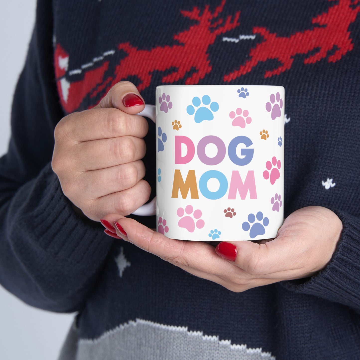 Dog Mom Colorful Prints 11oz Mug - Kim’s Signature Beauty & Accessories    