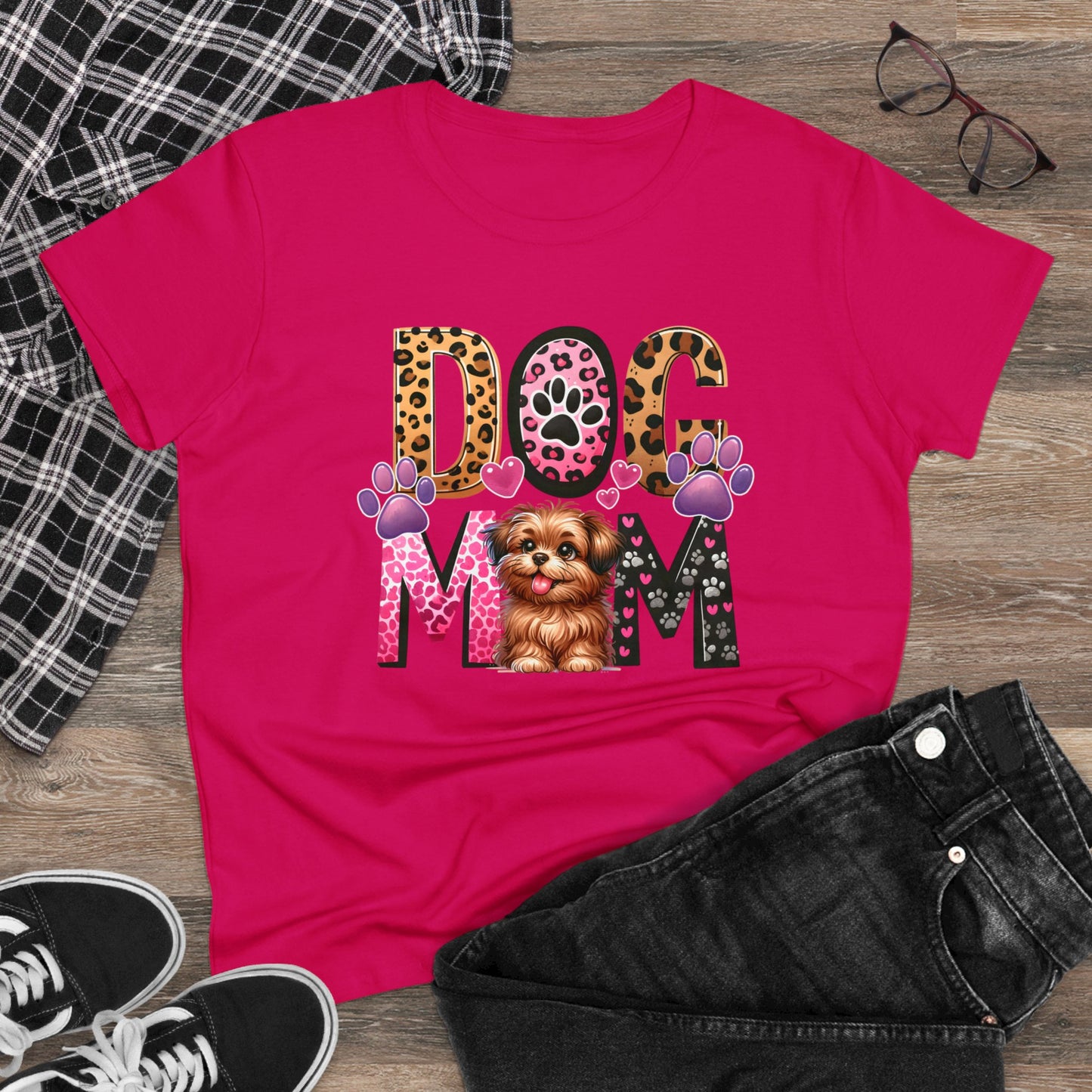 Dog Mom |  Cotton Tee - Kim’s Signature Beauty & Accessories    