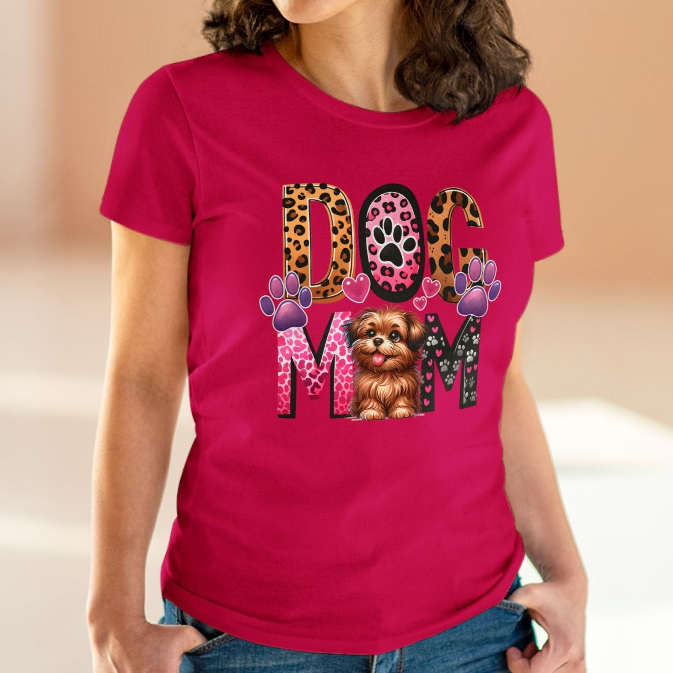 Dog Mom |  Cotton Tee - Kim’s Signature Beauty & Accessories    