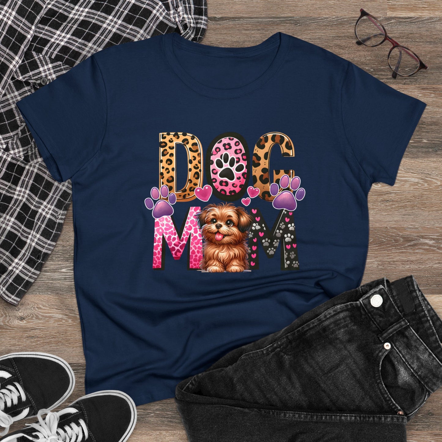 Dog Mom |  Cotton Tee - Kim’s Signature Beauty & Accessories    