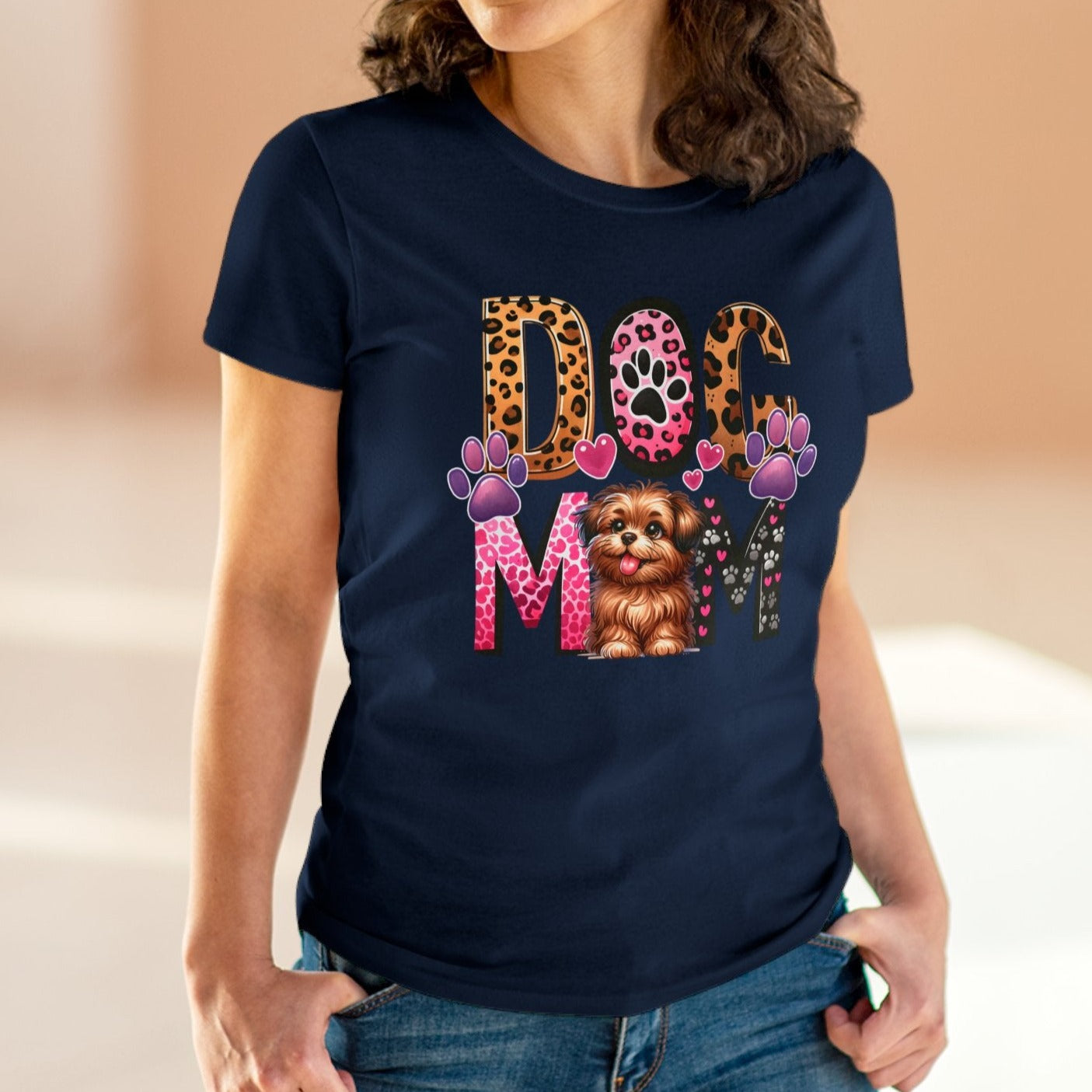 Dog Mom |  Cotton Tee - Kim’s Signature Beauty & Accessories    