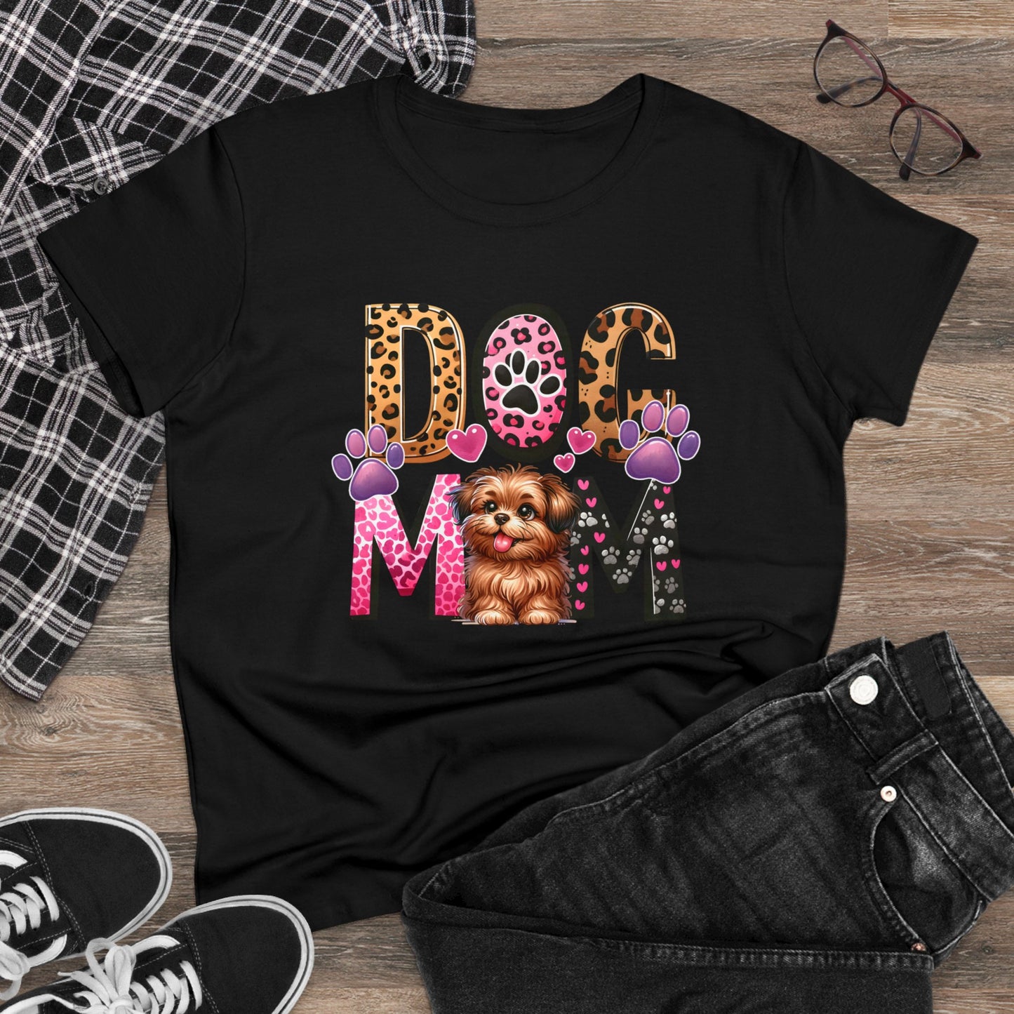 Dog Mom |  Cotton Tee - Kim’s Signature Beauty & Accessories    