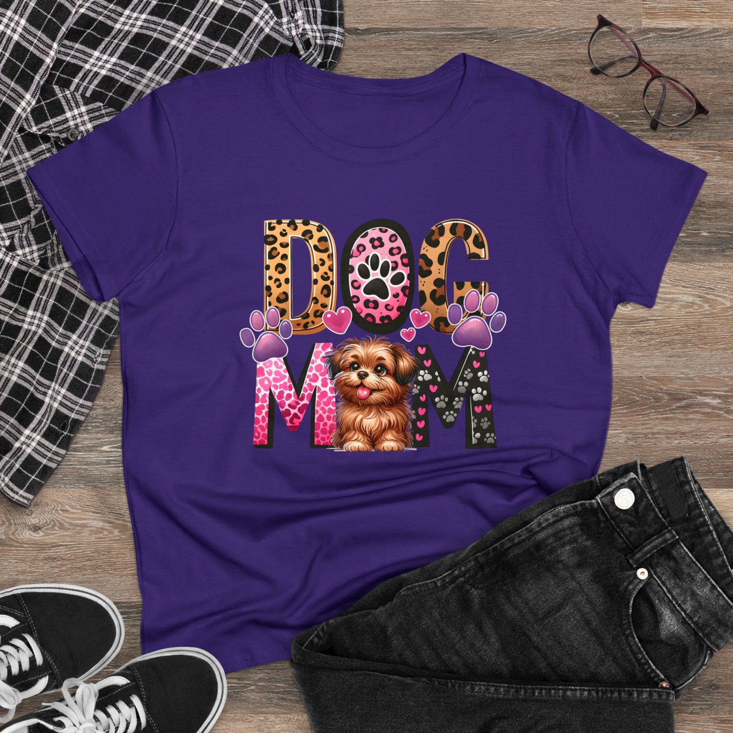Dog Mom |  Cotton Tee - Kim’s Signature Beauty & Accessories    