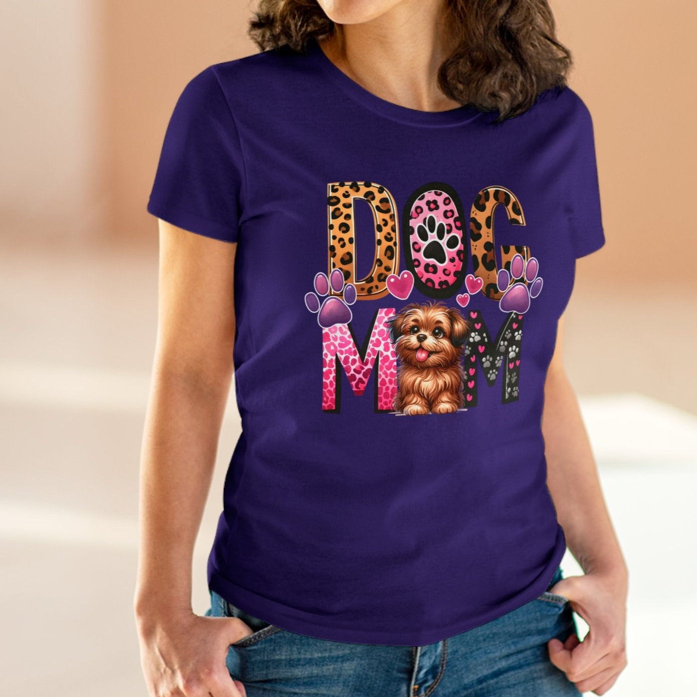 Dog Mom |  Cotton Tee - Kim’s Signature Beauty & Accessories    