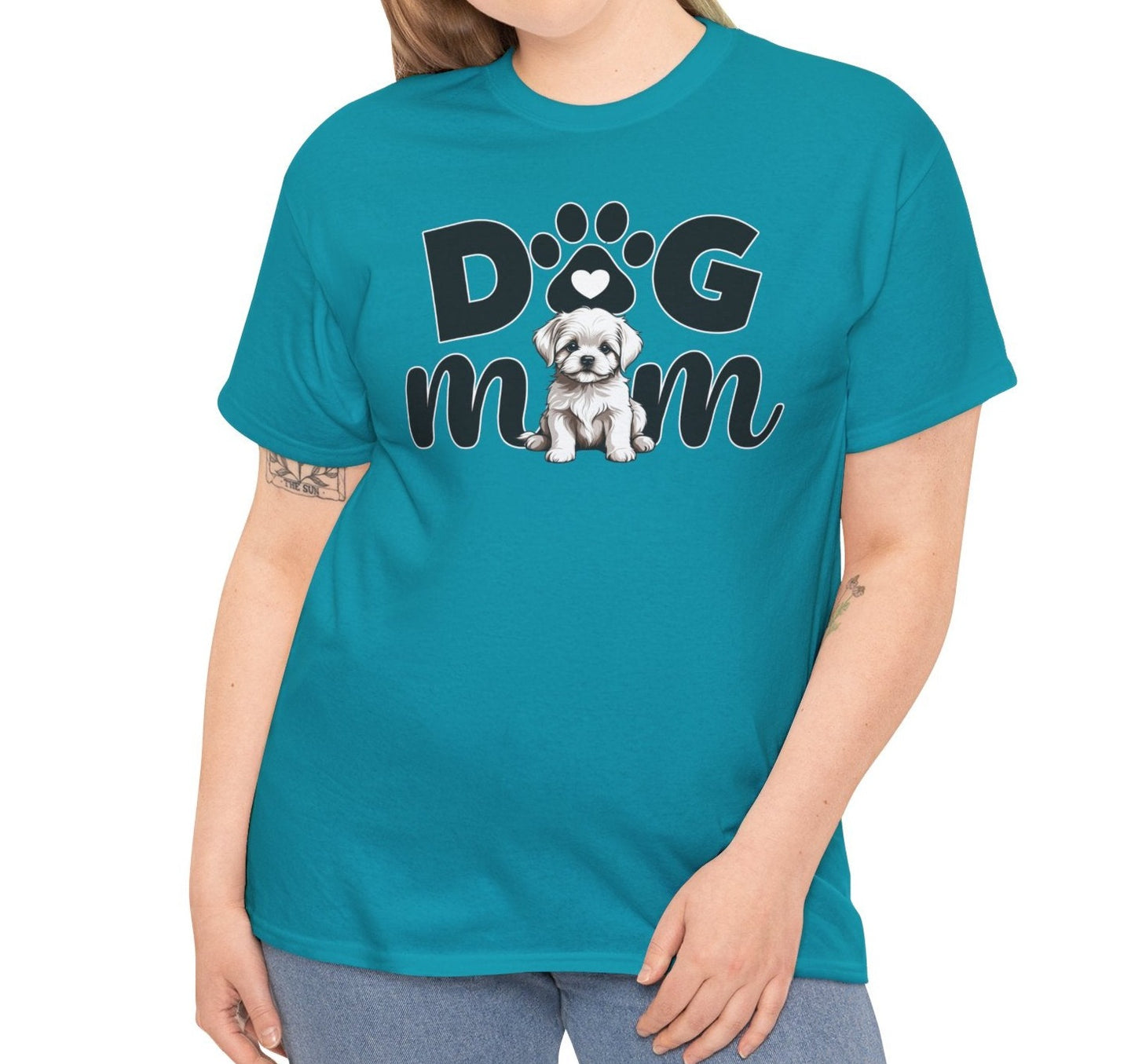 Dog Mom Cotton Tee - Kim’s Signature Beauty & Accessories    