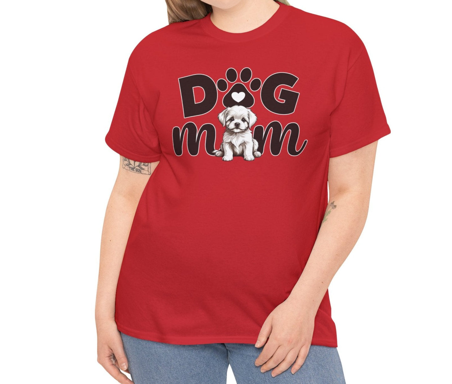 Dog Mom Cotton Tee - Kim’s Signature Beauty & Accessories    