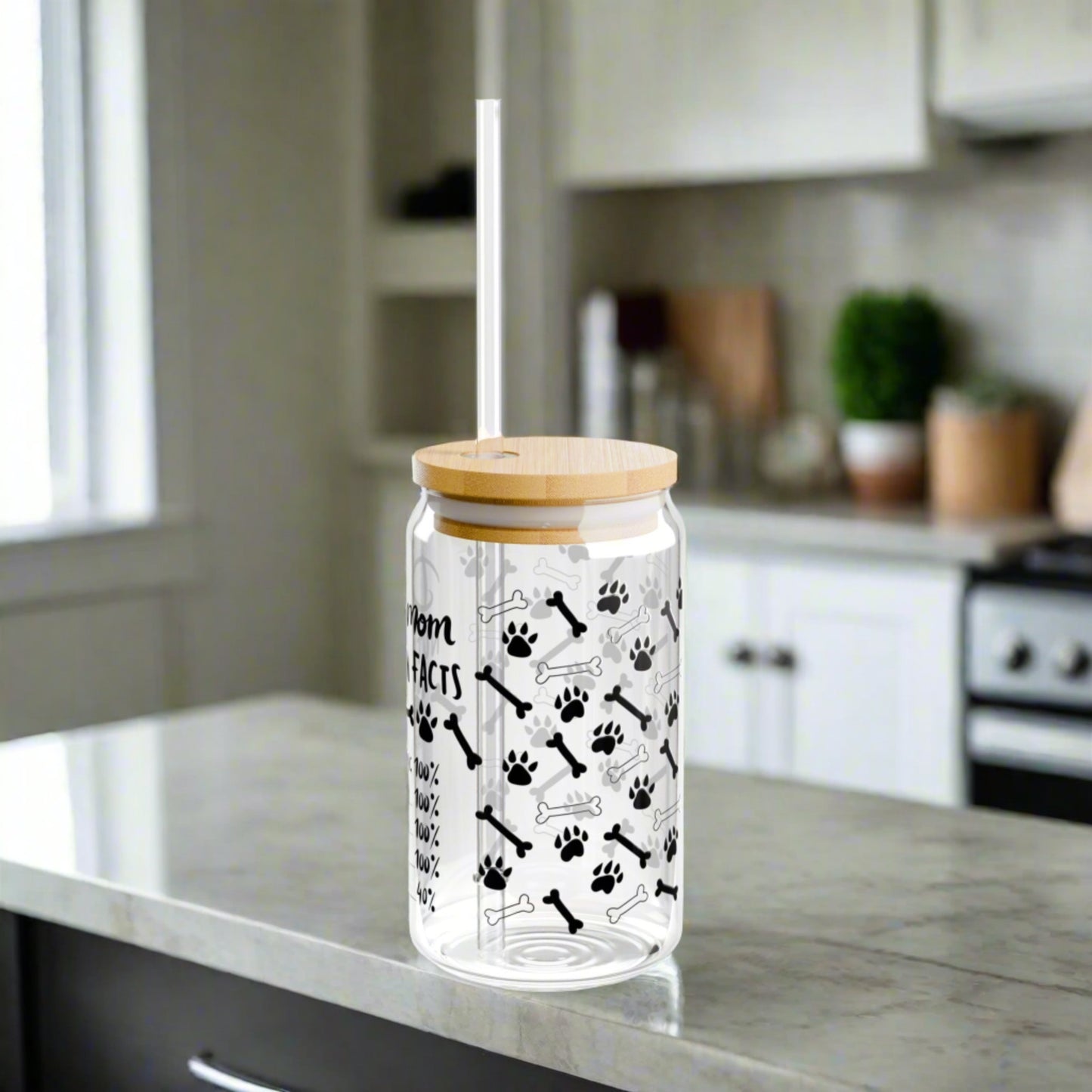 Dog Mom Nutrition Facts | Sipper Glass - Kim’s Signature Beauty & Accessories    