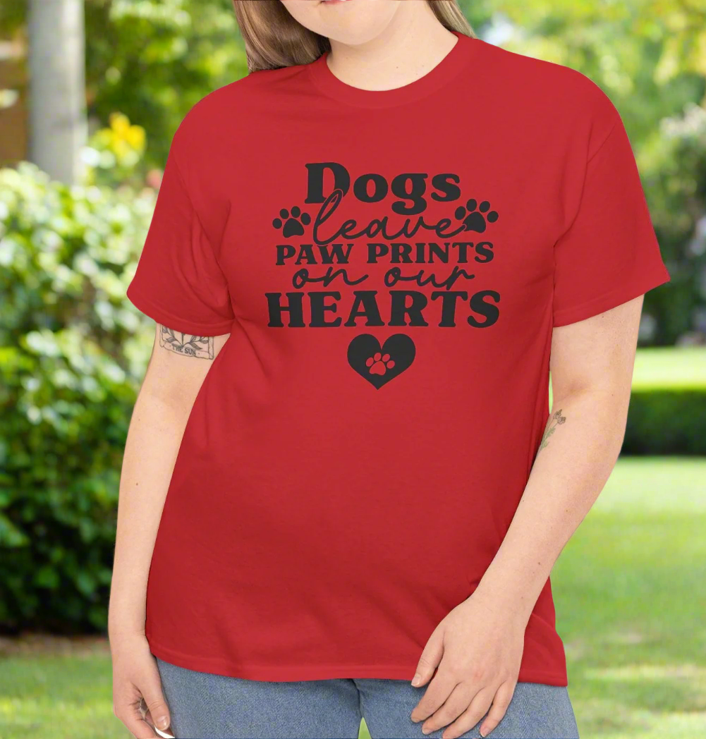 Dog Paw Prints Tee - Kim’s Signature Beauty & Accessories    