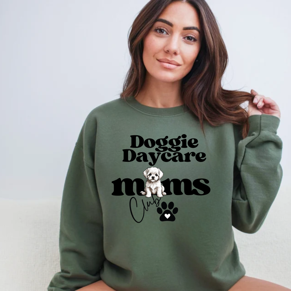Doggie Daycare Moms Club Sweatshirt - Kim’s Signature Beauty & Accessories    