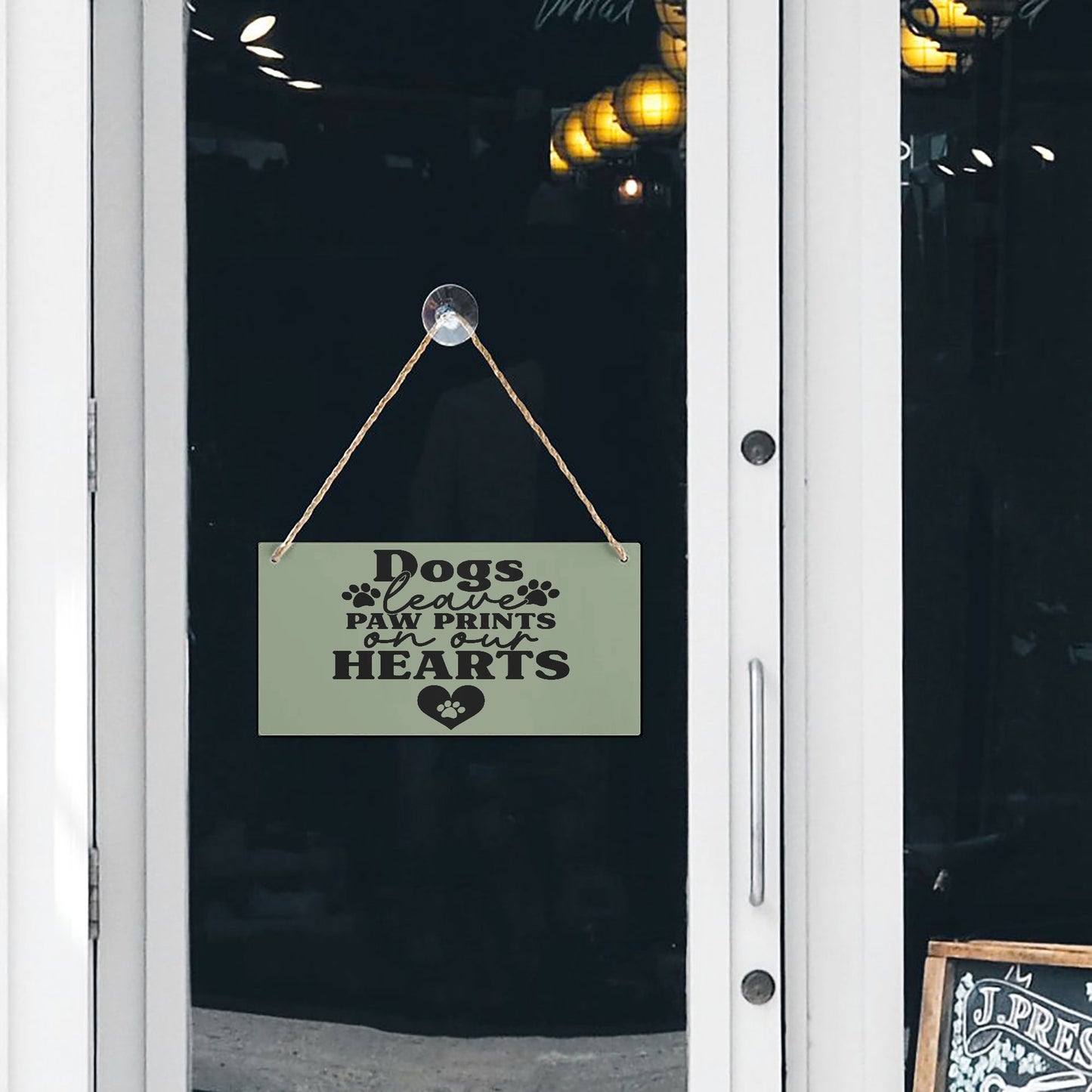 Dogs Leave Paw Prints on Our Hearts – Wooden Sign - Kim’s Signature Beauty & Accessories    