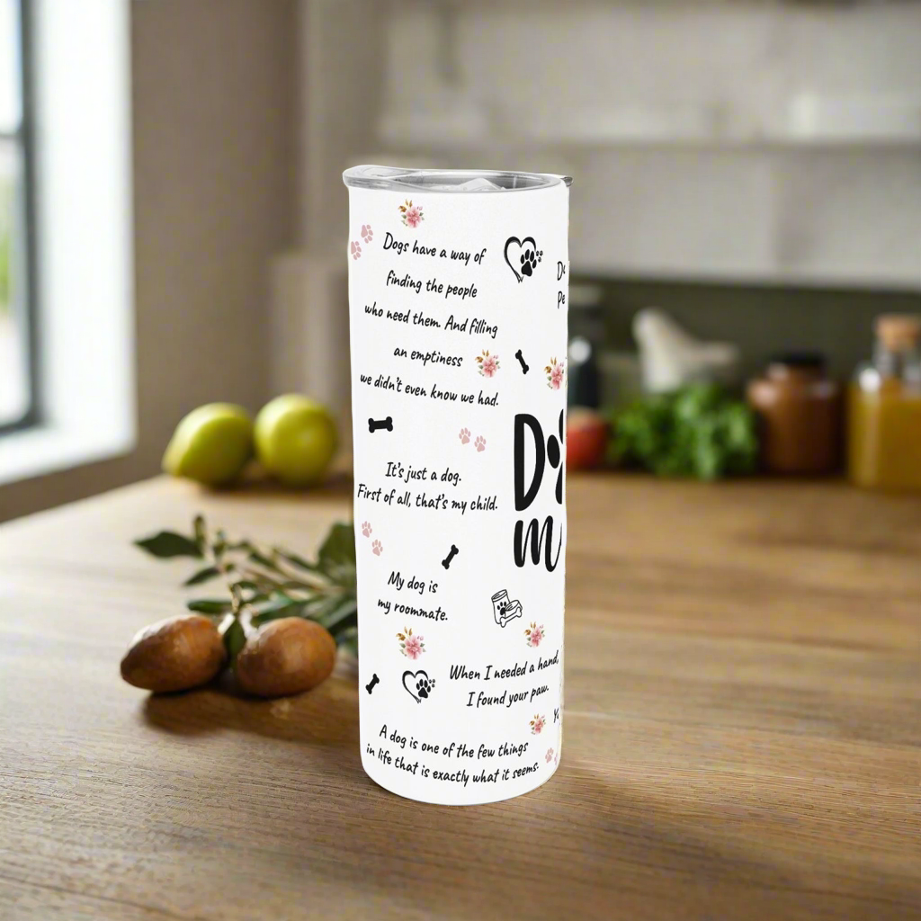 Dogs Welcome, People Tolerated Skinny Tumbler - Kim’s Signature Beauty & Accessories    