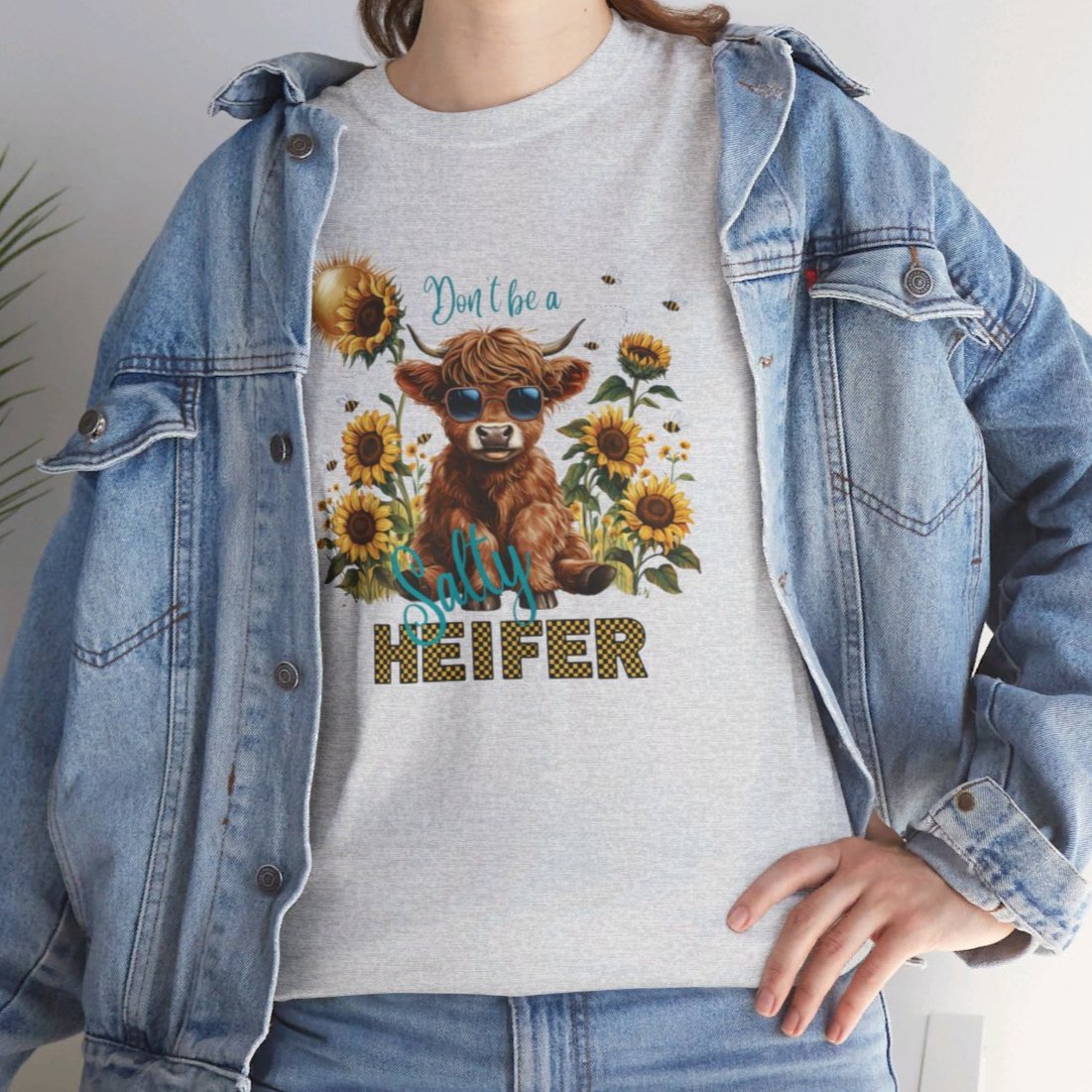 Don't Be a Salty Heifer T-Shirt - Kim’s Signature Beauty & Accessories    