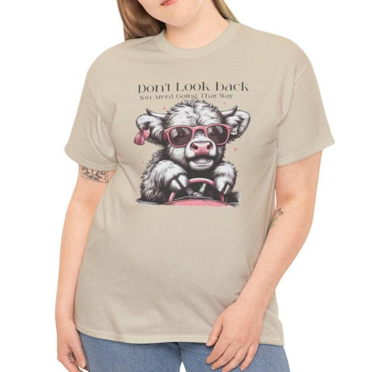 Don't Look Back Highland Cow Sweatshirt or Tee - Kim’s Signature Beauty & Accessories    