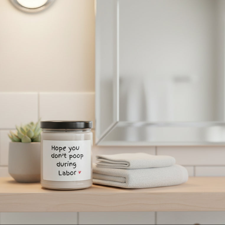 Don't Poop Funny Gift  | Scented Soy Candle, 9oz - Kim’s Signature Beauty & Accessories